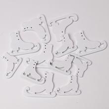 DREVENÉ KORČULE BIELE S/12 4,5x3,1CM 3,5x2,8CM - FLORASYSTEM