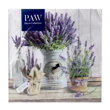 SDL122500 SERVÍTKY LAVENDER IN BUCKET 3vrs/33x33cm 20ks - FLORASYSTEM