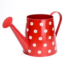 OBAL KRHLA KOV ČERVENÁ KVETY V:16x12CM - Kovové nádoby | FLORASYSTEM