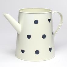 VÁZA KRHLA KOV KRÉM VEĽKÉ BODKY V:18x13CM SUPER CENA! - FLORASYSTEM