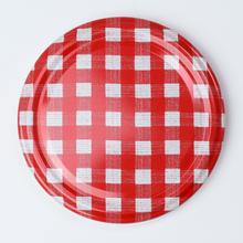 pevná cena! VIEČKA S/10 FI82 KARO/ČERVENÁ *3052 - FLORASYSTEM