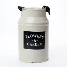 AKCIA! OBAL VÁZA ŠEDÁ DOLOMIT 13,3x13,3x21,7CM  - Keramika vzorovaná interiérová | FLORASYSTEM