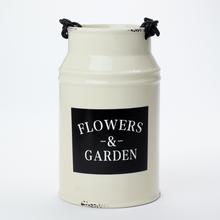 AKCIA! OBAL VÁZA KRÉM DOLOMIT 13,3x13,3x21,7CM - Keramika vzorovaná interiérová | FLORASYSTEM