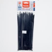Pásky stahovací černé, 3,6x200mm, 100ks, pr.50mm, 18kg - FLORASYSTEM