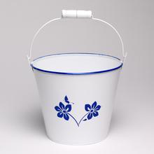 OBAL VEDRO KOV STREDNÉ MODROTLAČ KVETY V:13,5/22,5x16CM SUPER CENA! - FLORASYSTEM