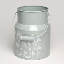 VÁZA KONVA S RÚČKOU KOV LÚČNE KVETY V:18/27,5x12CM SUPER CENA! - Kovové nádoby | FLORASYSTEM