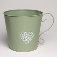 AKCIA! OBAL S UCHOM KOV MIX 3F SRDCE V:16,5x18CM - Kovové nádoby | FLORASYSTEM