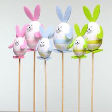 ZÁPICH VAJCE ZAJAC PLAST S/6 3-5,5x25-28CM MIX - FLORASYSTEM