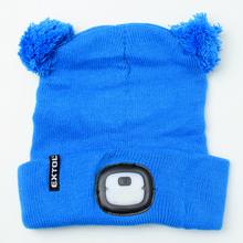 AKCIA! Čiapka detská modrá s LED 4x25lm - zima | FLORASYSTEM