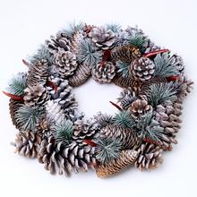 VĚNEC Šišková + ČERV.PLODY 34cm - Věnec vánoční  | FLORASYSTEM