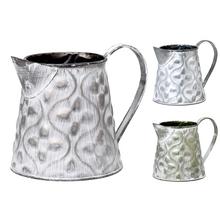 VÁZA DŽBÁN MINI KOV MIX 3F ZELENÝ ORNAMENT V:13x9,5CM SUPER CENA! - Kovové nádoby | FLORASYSTEM