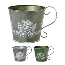 AKCIA! OBAL S UCHOM KOV MIX 3F KVETY V:13x15CM - Kovové nádoby | FLORASYSTEM