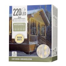 LED220 ZÁCLONA SVETLO IND/OUT, WW, 5FUNKCIA - Déšť | FLORASYSTEM