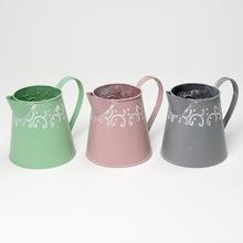 VÁZA DŽBÁN KOV MIX 3F ORNAMENT V:13x9,5CM - Kovové nádoby | FLORASYSTEM