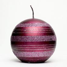 SW04206 SVÍČKA KOULE 4 F101249PU - Pásik | FLORASYSTEM