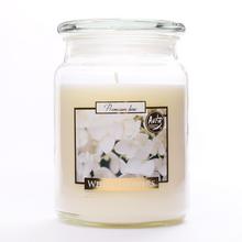 VOŇ.V SKLE S VRCHN.BIELE KVETY/SND99-179/500GR 15cm 500G - Ve skle | FLORASYSTEM