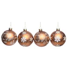 VIAN. GULE MED/ZLA/BIE VZOR SKLO MIX/2F S/4 8CM - FLORASYSTEM