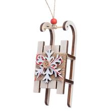 ZÁVES SÁNKY DREVO NAT 22*4.5*5.2cm - Saně | FLORASYSTEM