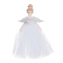 ZÁVES VÍLA BIELA/STR TEXTIL 22cm - FLORASYSTEM