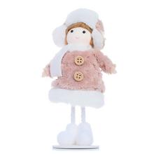 DIEVČA STOJACE BARANICA RUŽ/BIE TEXTIL 16cm - FLORASYSTEM