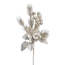 KONÁRIK ZELEŇ, BOBULE, JABLKO,ŠIŠKA, Č EČ. CHAMPAN 31CM - Zeleň gliter | FLORASYSTEM