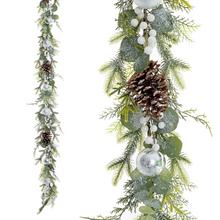 VIAN. GIRLANDA ČEČINA, TUJA,ZELEŇ, ŠIŠKY, BIE BOBULE, STR GULKY 150CM SUPER CENA! - FLORASYSTEM