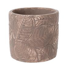 OBAL CEMENT BROWN D16*H14.5cm - FLORASYSTEM