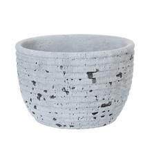 OBAL CEMENT ANTIQUE GREY D18.5*H12.5cm - Cement | FLORASYSTEM