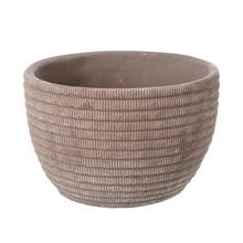 OBAL CEMENT BROWN D18.5*H12.5cm - Cement | FLORASYSTEM