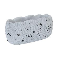 OBAL CEMENT OVAL ANTIQUE GREY 23*10.5*10.5cm - Cement | FLORASYSTEM