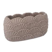 OBAL CEMENT OVAL BROWN 28.5*13.5*13.5cm - Cement | FLORASYSTEM