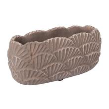 OBAL CEMENT OVAL  BROWN 23*10.5*10.5cm - Cement | FLORASYSTEM