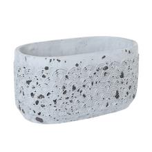 OBAL CEMENT ANTIQUE GREY 25.5*14*H13CM - Cement | FLORASYSTEM
