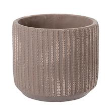 OBAL CEMENT BROWN D16*H13.5cm - Cement | FLORASYSTEM