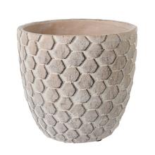 OBAL CEMENT ANTIQUE LT. BROWN D18*H16.5cm - Cement | FLORASYSTEM