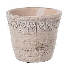 OBAL CEMENT ANTIQUE LT. BROWN D13.5*H11.5cm - Cement | FLORASYSTEM