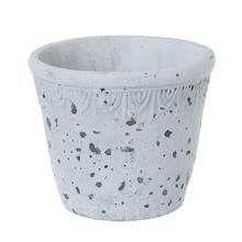 OBAL CEMENT ANTIQUE GREY D13.5*H11.5cm - Cement | FLORASYSTEM