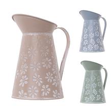 VÁZA DŽBÁN KOV MIX 3F KVETY V:22x12,5CM - Kovové nádoby | FLORASYSTEM