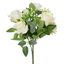 KYTICA RUŽA KRÉMOVÁ 45cm - Růže kytice | FLORASYSTEM