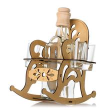 732 HOJDACIE KRESLO/POHÁRE+DREVO V24x11x11cm - Darčekové sady | FLORASYSTEM