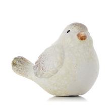 VTÁČIK BIELO-HNEDÝ KERAMIKA 8,3*5,8*6,5CM - Zvířatká celoroční | FLORASYSTEM