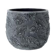 OBAL CEMENT KVETY ŠEDÝ 16,5x16,5x13,5CM - FLORASYSTEM