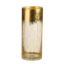 AKCIA! SVIETNIK Jille sklo zlatá - v25xh10cm - Váza | FLORASYSTEM