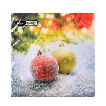 199385 SERVÍTKY 33x33CM CHRYSTAL BAUBLES - FLORASYSTEM