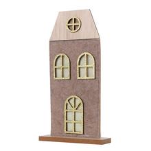 DOMČEK NAT/HNE/ZLA DREVO/FILC 13,5*4*22CM - Domek | FLORASYSTEM