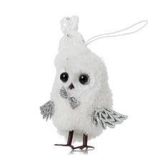 ZÁVES SOVA BIE/STR S ČIAPKOU TEXTIL 11CM - FLORASYSTEM