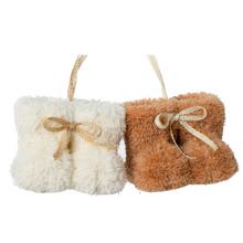 ZÁVES PAPUČKY KRÉ/HNE TEXTIL MIX/2 7CM - FLORASYSTEM