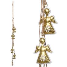 ZÁVES ANJELE KOV ZLATÁ 5x1,5x47CM - FLORASYSTEM