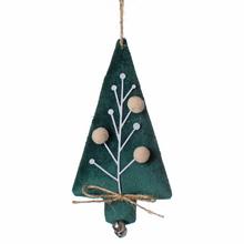 ZÁVES STROMČEK TEXTIL ZEL.13x7x2,5CM - FLORASYSTEM