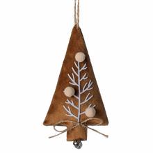 ZÁVES STROMČEK TEXTIL HNEDÁ 13x7x2,5CM - FLORASYSTEM